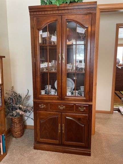Lighted China hutch