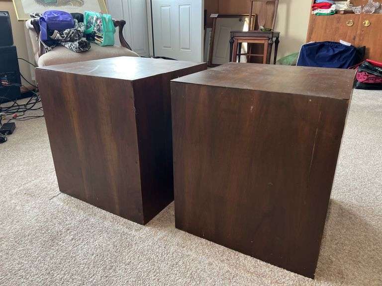 Wooden side tables
