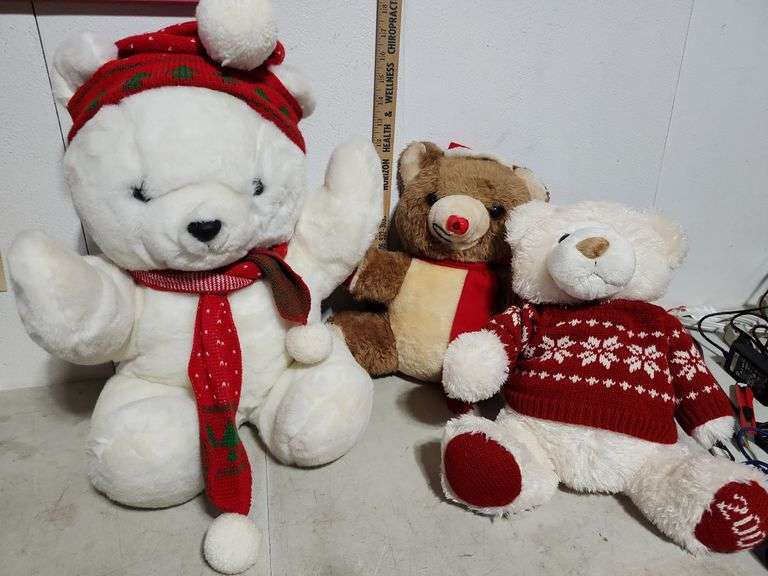 3 Assorted Bears 2007, Musical Bear House Of Lloyd, Etc.