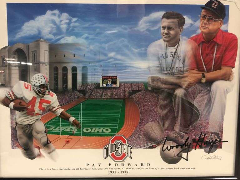Framed Autographed Woody Hayes - Auction Ohio