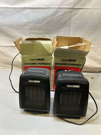 Pair of DynaHeat Ceramic Heaters with Boxes (Model KHT-B15)