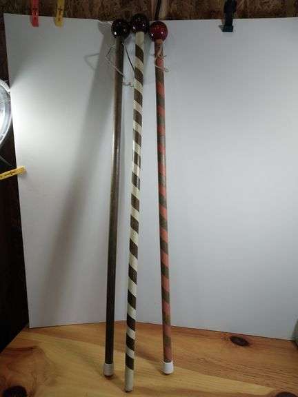 3 Wooden Walking Sticks