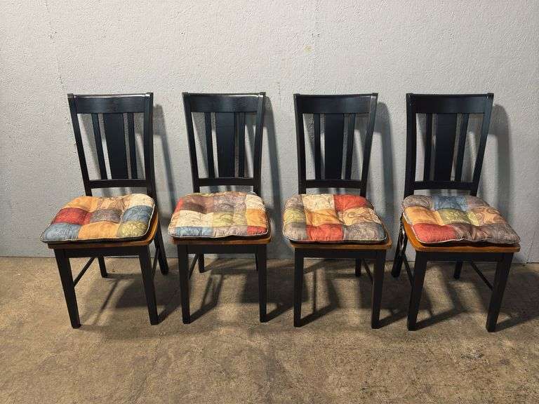 Four Wood Dining Room Chairs