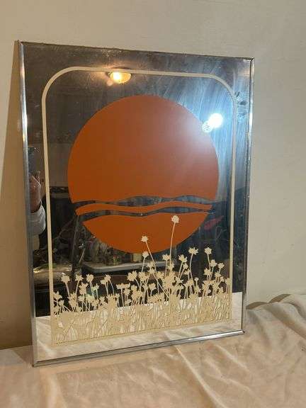 70s Jim Roslof Style Mirror Art