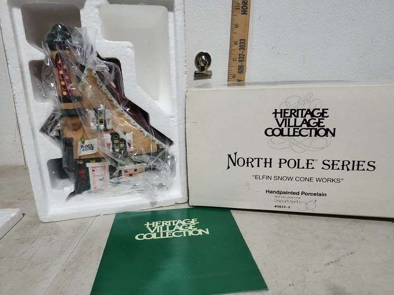 Heritage Village Collection North Pole Series Elfin Snow Cone Works Dept. 56 In Box