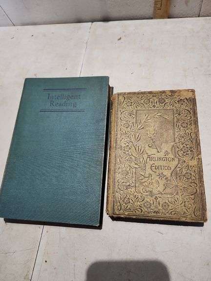 Antique Intelligent Reading & Arlington Edition Books 1894