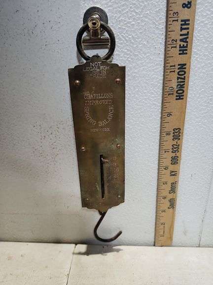 Chatillons Improved Spring Balance Hanging Scale 13''