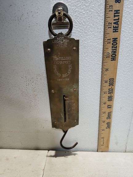 Chatillons Improved Spring Balance Hanging Scale 13''