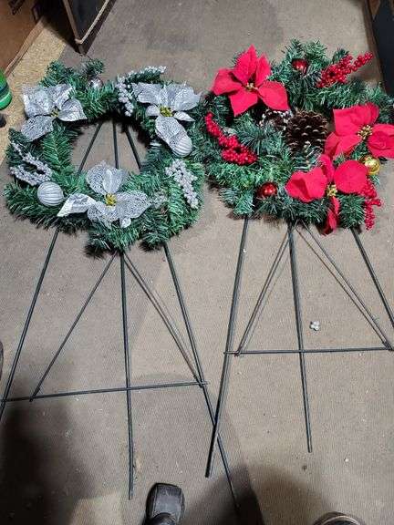 Two 14" Grave Wreaths