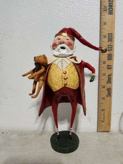 New In Box Lori C Mitchell ESC Christmas Cheer Santa Figure