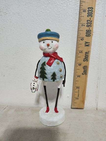 New In Box Lori C Mitchell ESC Flurry Snowman Figure