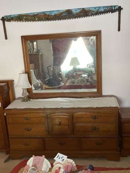 Dresser with mirror
