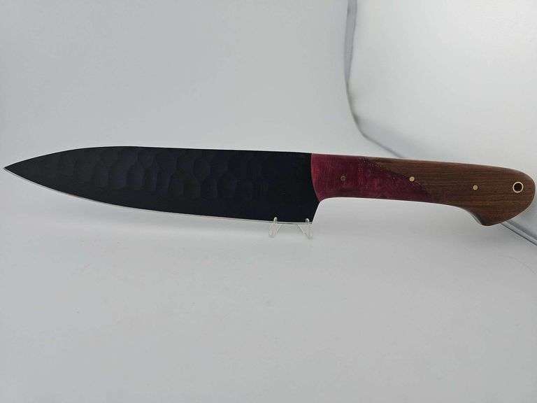 Carbon Steel Black Patterned Kitchen Knife