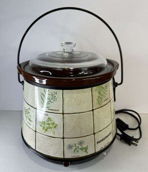 Retro Faberware Country Crock-R-Cooker Slow Pot 281