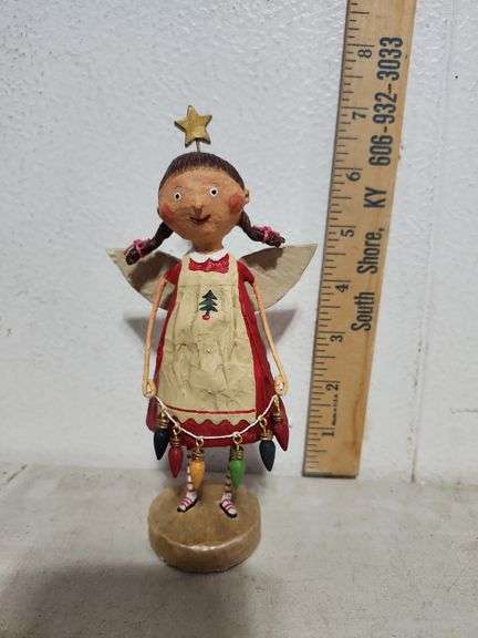 New Lori C Mitchell ESC Tree Trimming Angel Figure