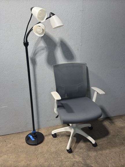 Adjustable Office Chair/Floor Lamp