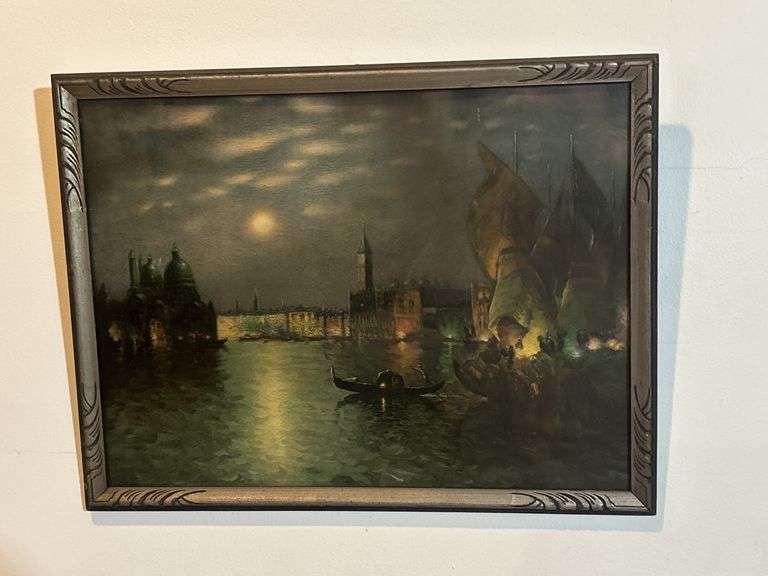 Vintage Venice Lithograph