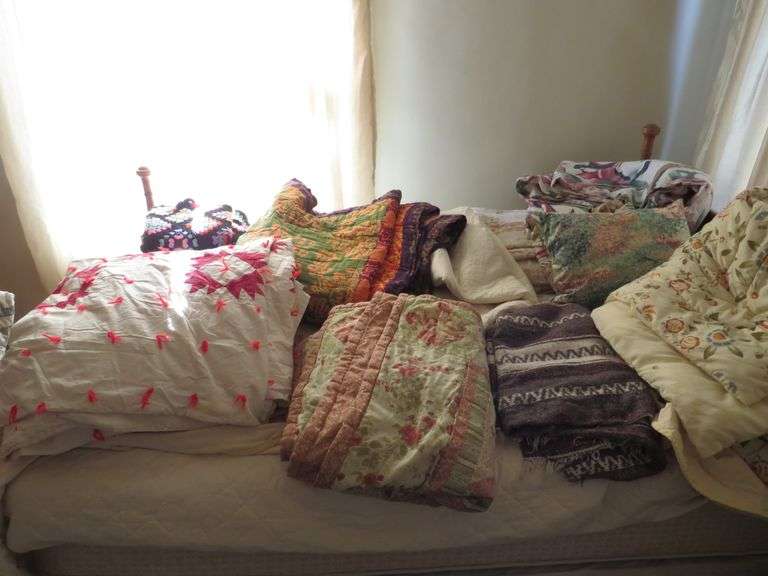 Assorted Quilts and Blankets