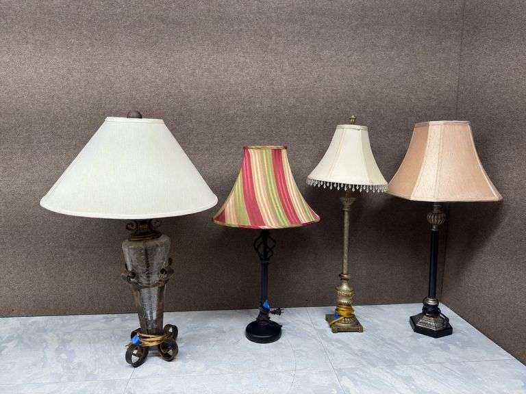 Four Table Lamps