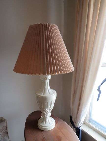 Elegant Table Lamp with Pleated Shade