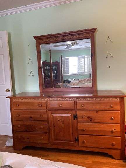 Dresser with mirror
