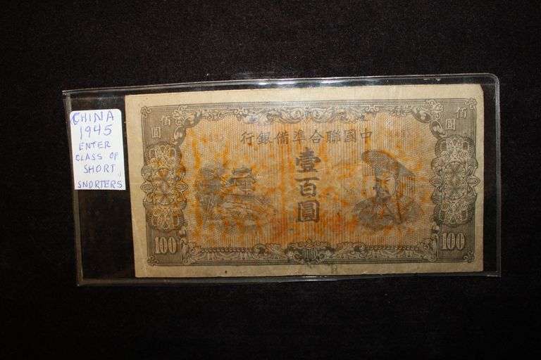 Example For Chinese Note Chinese Note - Auction Ohio