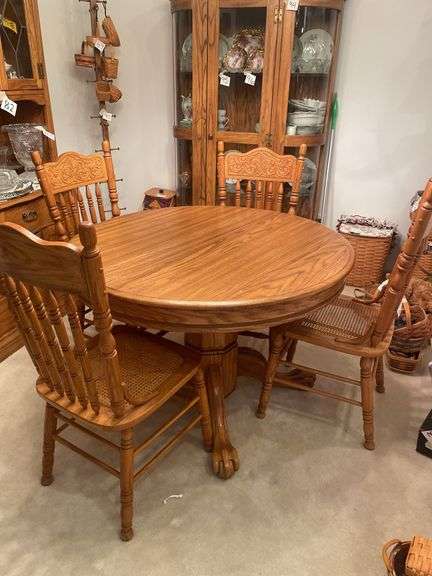 Oak dining table