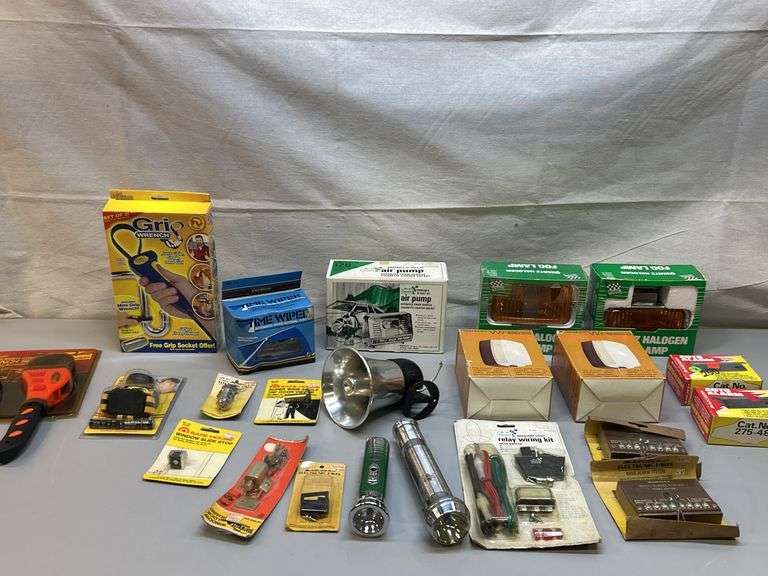 Assorted Tools, Lights, and Accessories