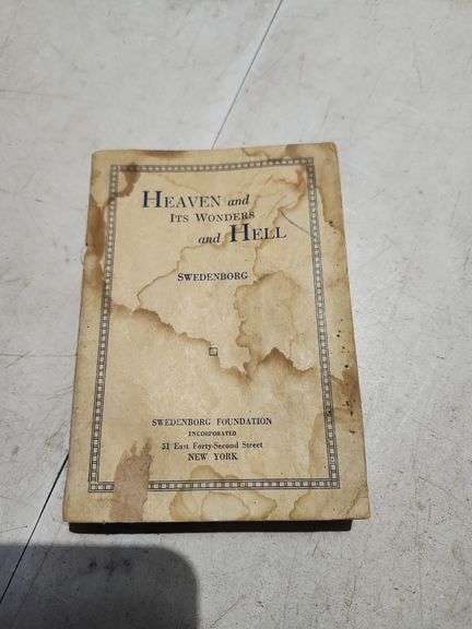 Antique Heaven & Its Wonders & Hell 1939 Book