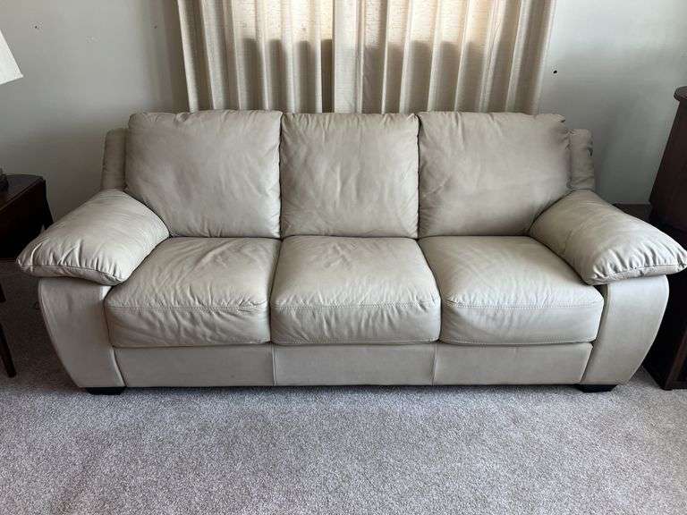 Faux Leather Couch