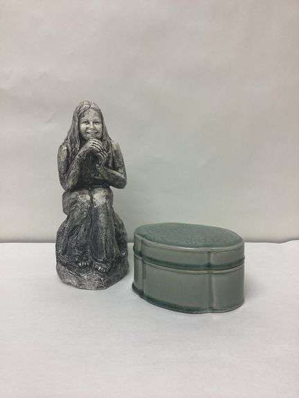 Ceramic Jewelry Box & Crafted Pewter