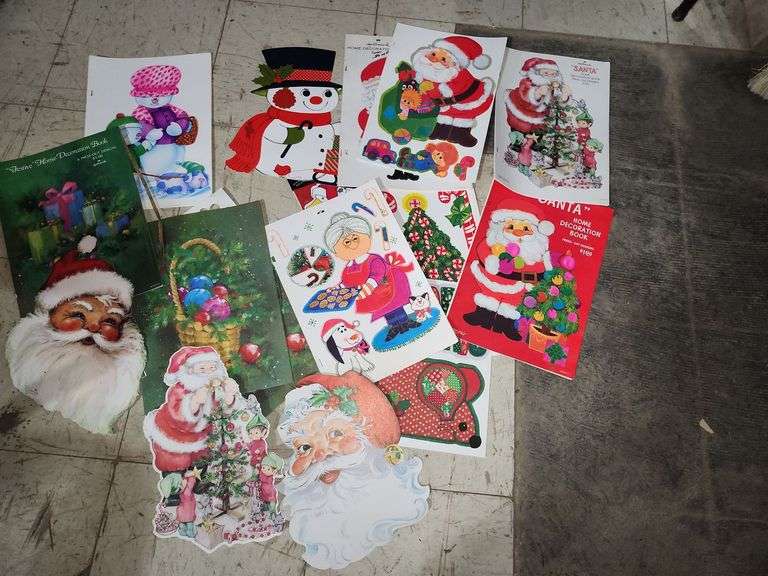 Assorted Christmas Paper Cut Out Decor