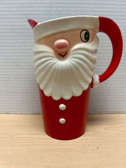 1959 Holt-Howard Santa Claus Ceramic Pitcher with Original Marking