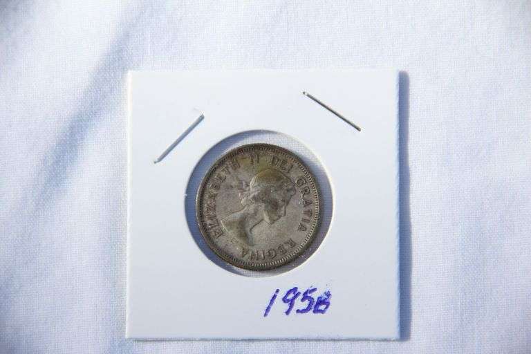 1958 Canadian Silver Quarter