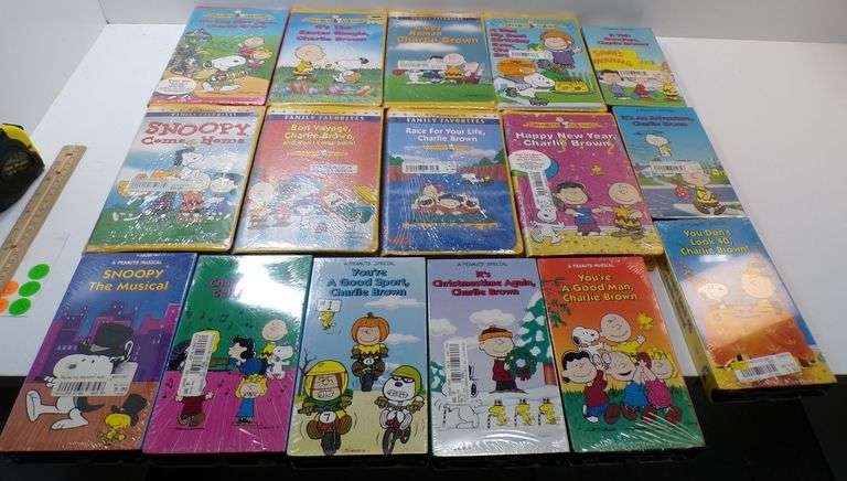 Lot of (15) New "Peanuts" VHS Tapes