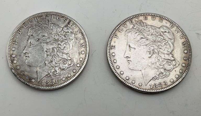 Silver Dollars, 1881 and 1883