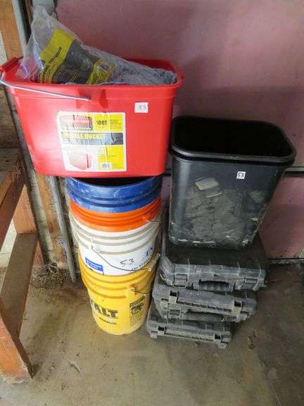 Buckets/Trash Cans & DeWalt Tool Cases
