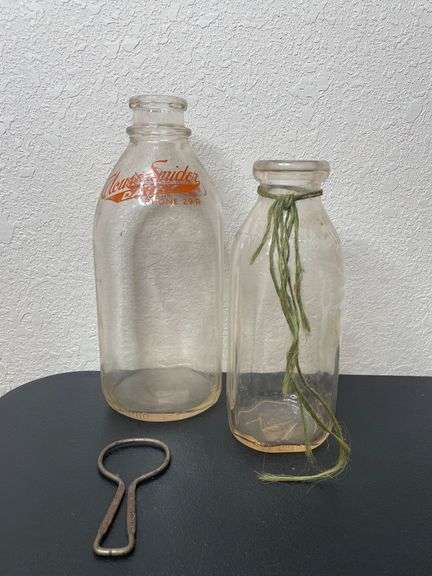 Vintage Dairy Bottles & Advertising Opener – Clouse-Snider, Wiseman, Deeds Bros.