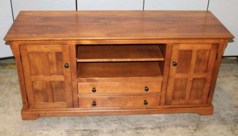 Wood Media Console by Weaver & Sons Wood Products