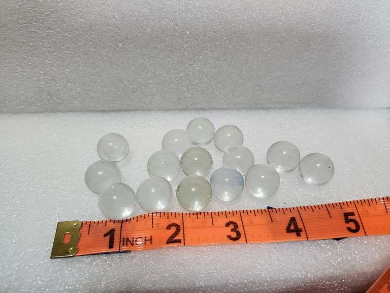 15 Vintage Clear Marbles