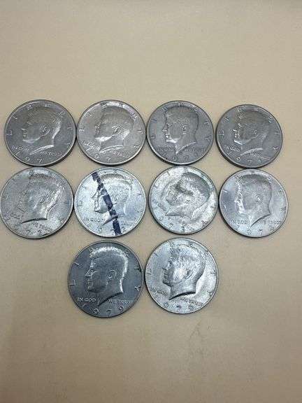 1971–1979 Kennedy Half Dollars (10 Total)