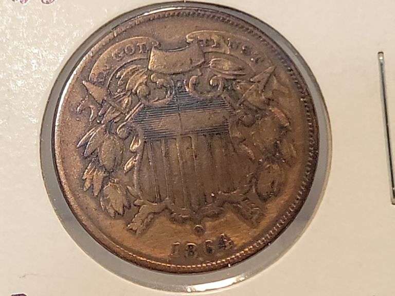 1864 Two-Cent Piece Small Motto
