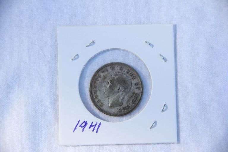 1941 Canadian Silver Quarter