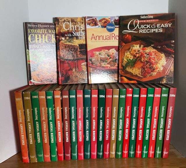 Southern Living Annual Recipe Books, 1983-2004 & More
