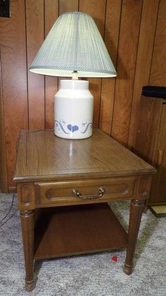 End Table And Lamp