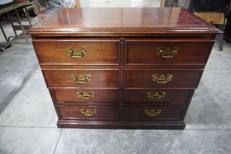 2 Drawer wood file cabinet