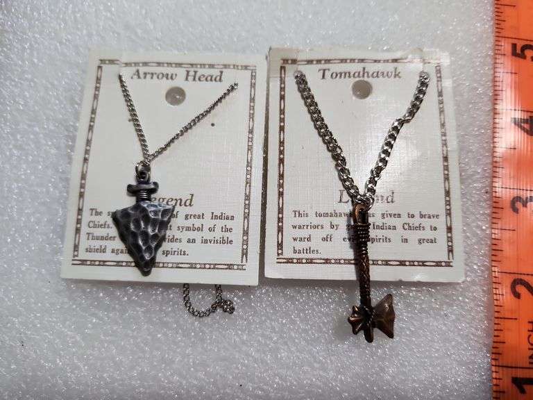 Legend Tomahawk & Arrow Head Necklaces