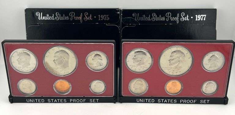 1975 & 1977 Proof Sets