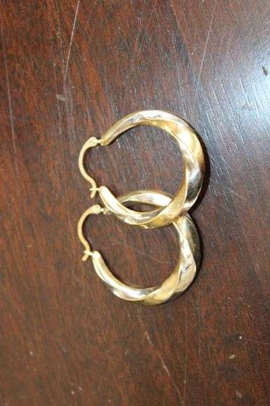 14K Gold Hoop Earrings