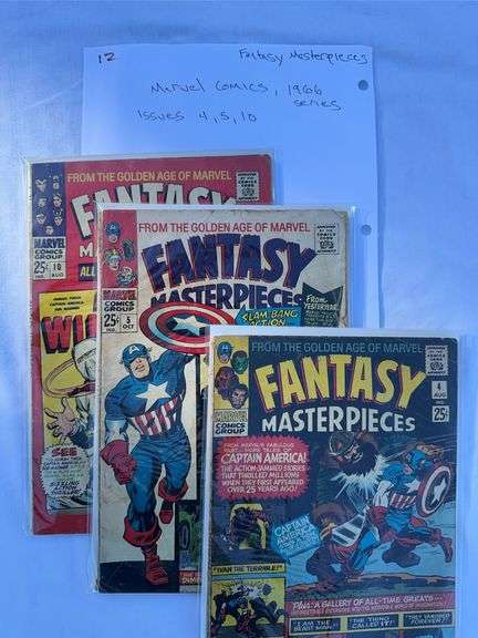 Lot of 3 Marvel comics titled Fantasy Masterpieces
